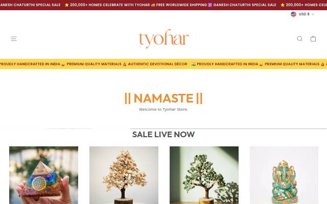Tyohar Store storefront