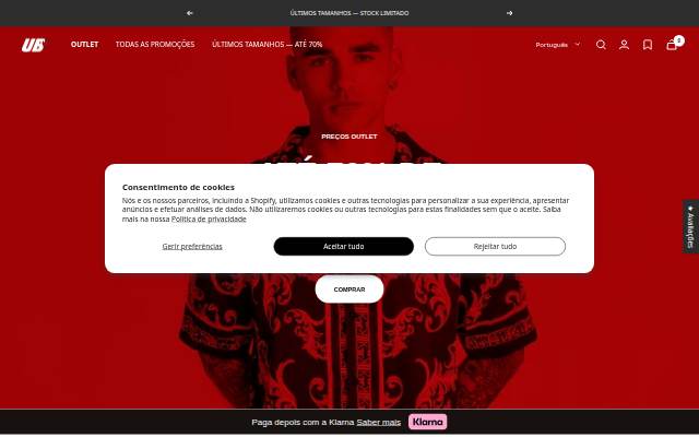 UB Online Store storefront