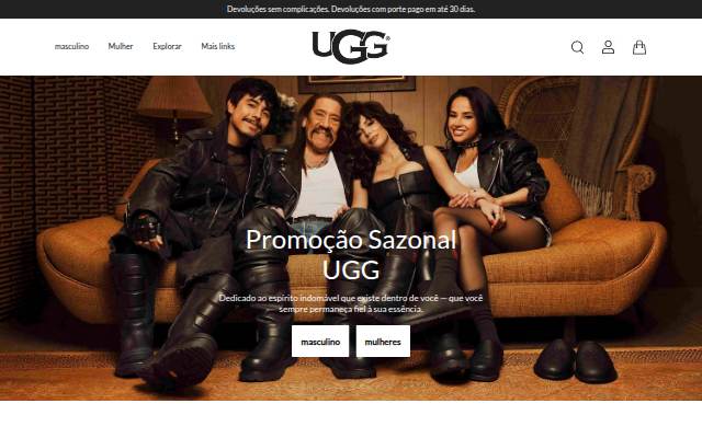 UGG storefront