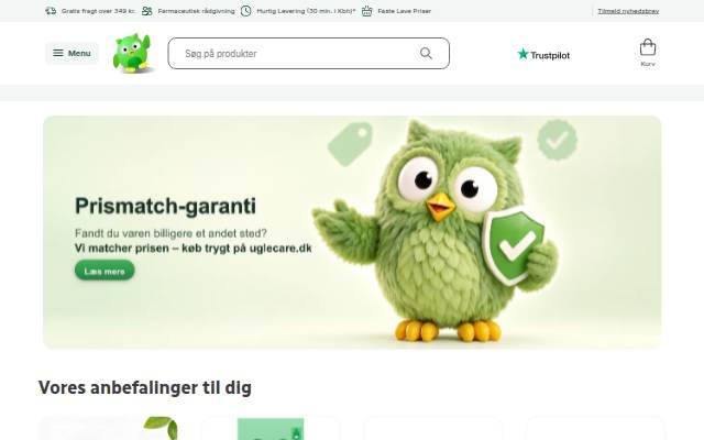 Vitrine de Uglecare.dk