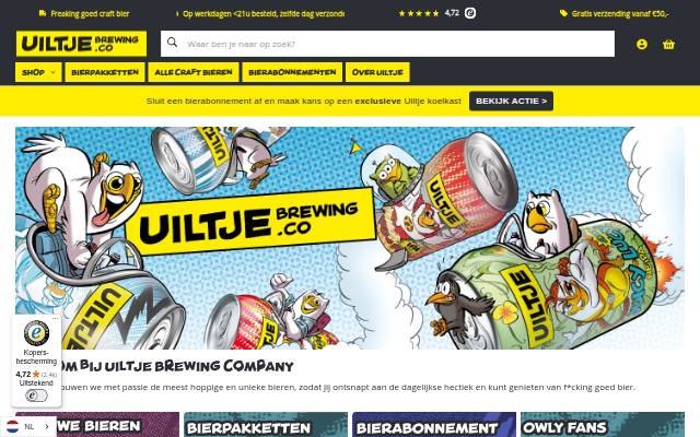 F*cking goed bier brouwen storefront