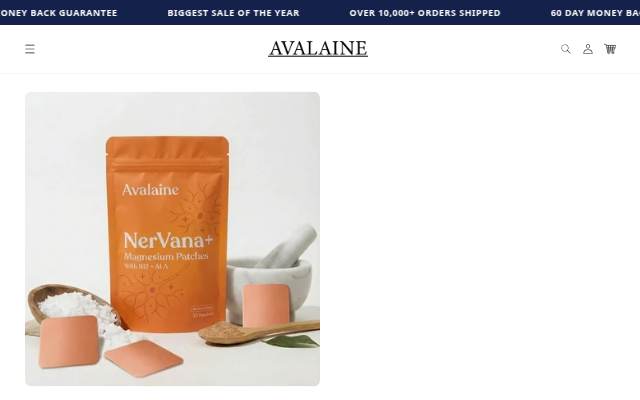 Avalaine storefront