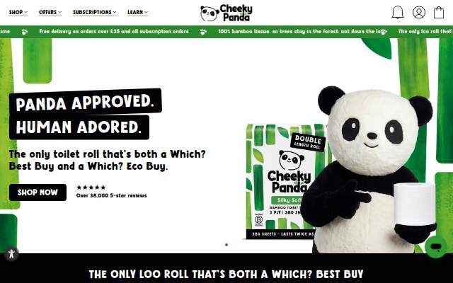 Cheeky Panda storefront