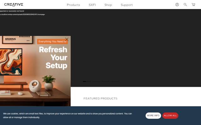 Creative Labs (United Kingdom) storefront