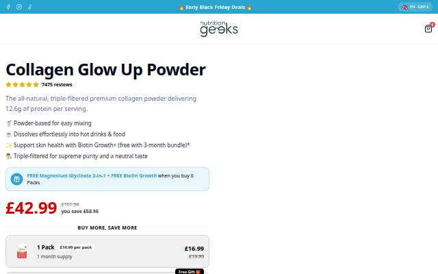 Collagen Glow Up Powder storefront