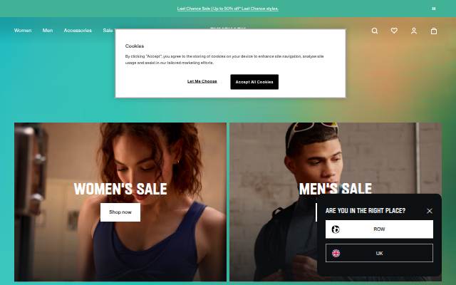 Gymshark storefront