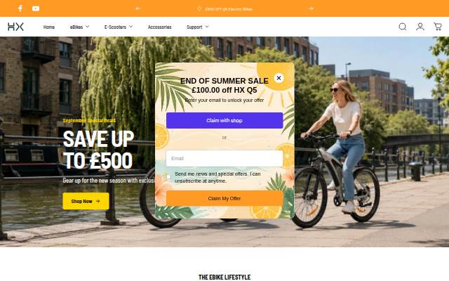 HXebike-euro storefront