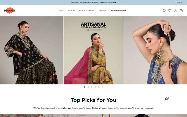 Khaadi UK Online storefront