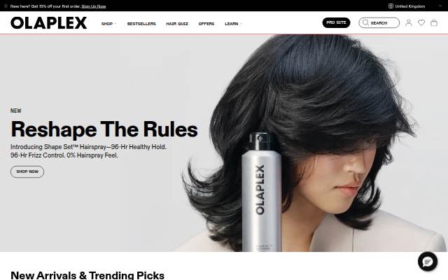 OLAPLEX Inc. storefront