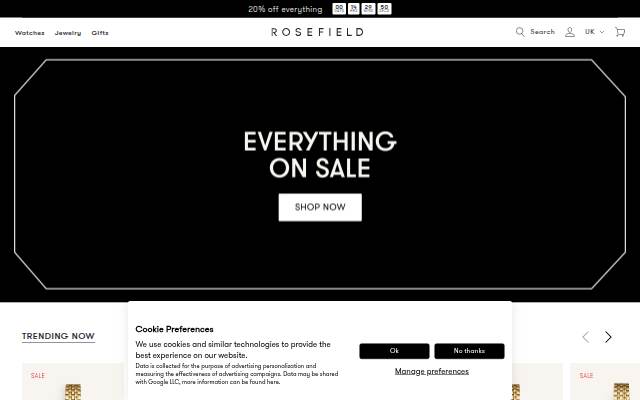 Rosefield Women's Watches &amp; Jewelry | Official Website storefront