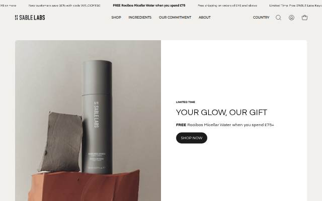 S'ABLE Labs UK storefront