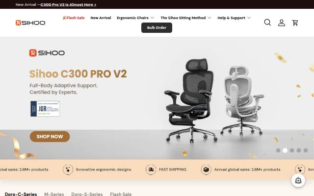 UK Sihoo official Shop storefront