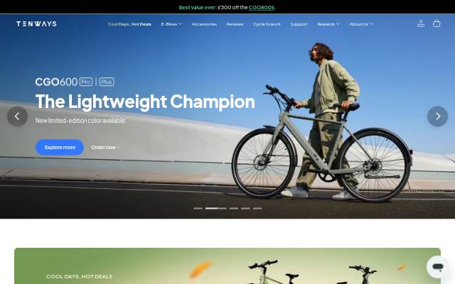 Startseite von TENWAYS-UK