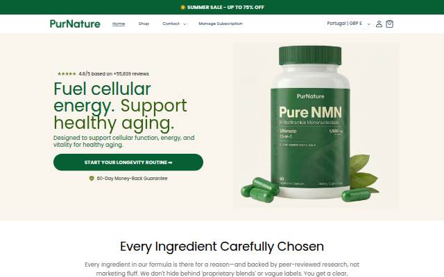 PurNature UK storefront