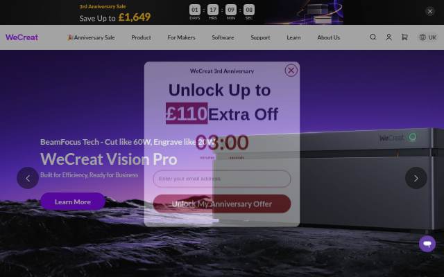 WeCreat UK storefront