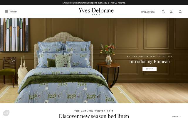 Yves Delorme storefront