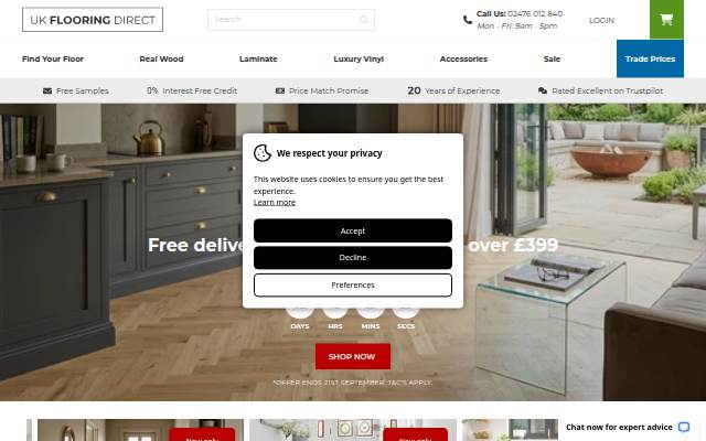 UK Flooring Direct storefront