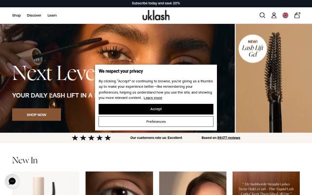UKLASH storefront