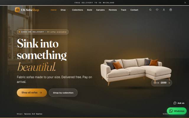 UK Sofa Shop storefront