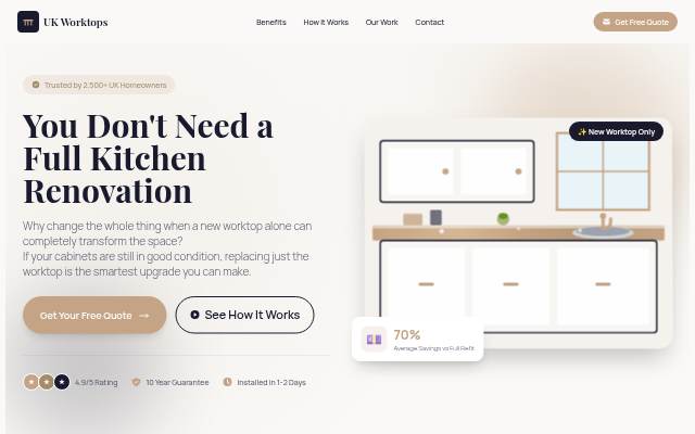 ukworktops.com storefront