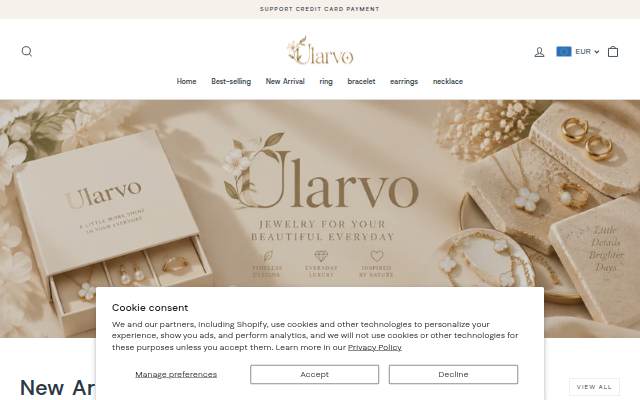 Ularvo storefront