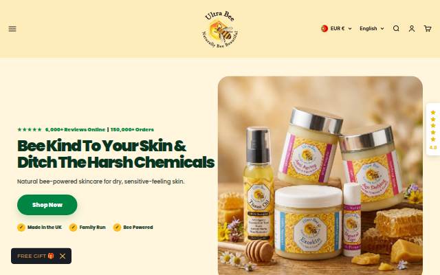 Ultra Bee Health UK storefront