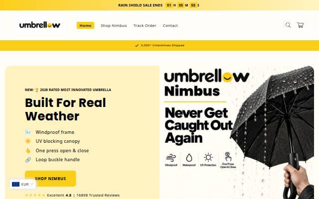 Startseite von Umbrellow