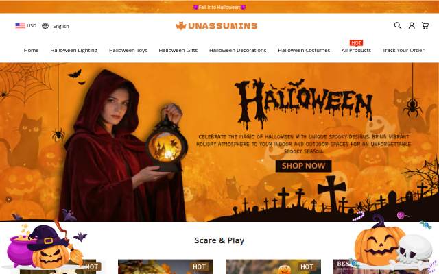 UNASSUMINS storefront