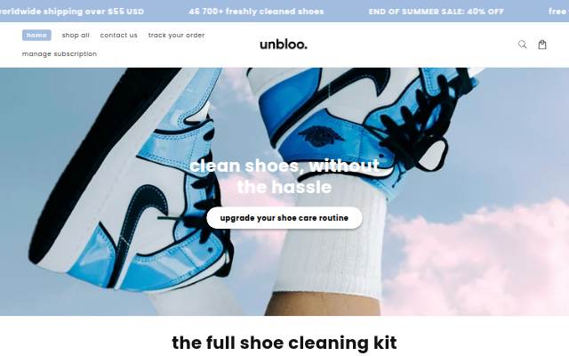 Unbloo storefront