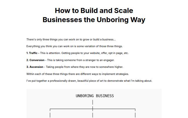 Montra da The Unboring Business School