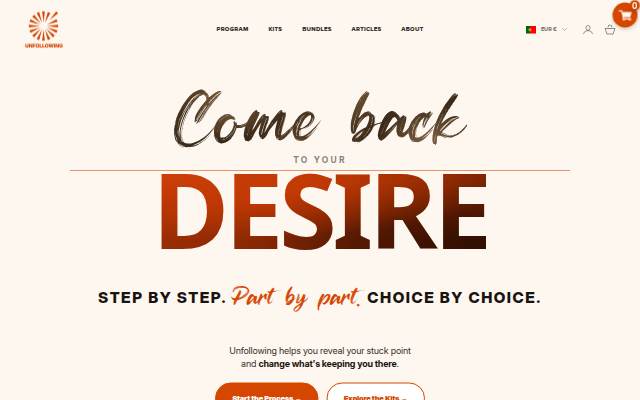 Unfollowing storefront
