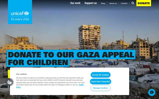 UNICEF UK storefront