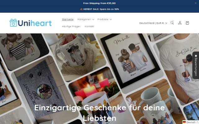 Uniheart storefront