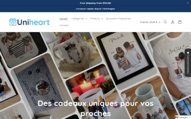 Uniheart storefront
