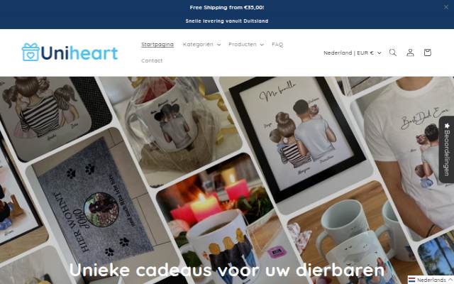 Uniheart storefront