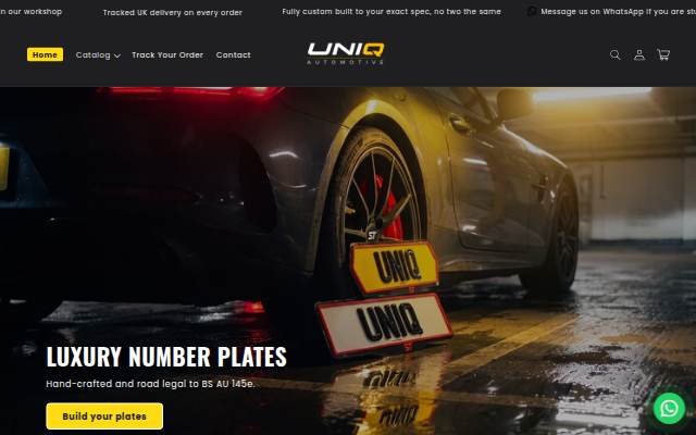 Uniq Automotive UK storefront