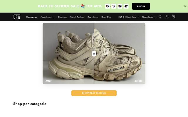 Unique Footwear storefront