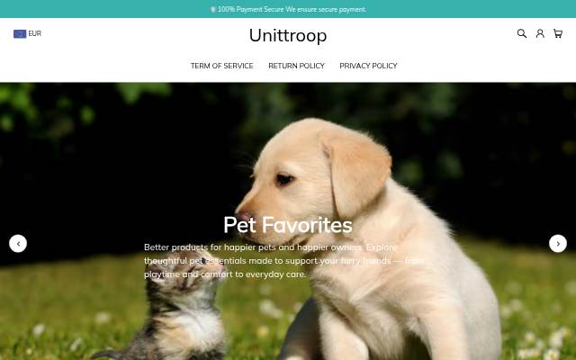 Unittroop storefront