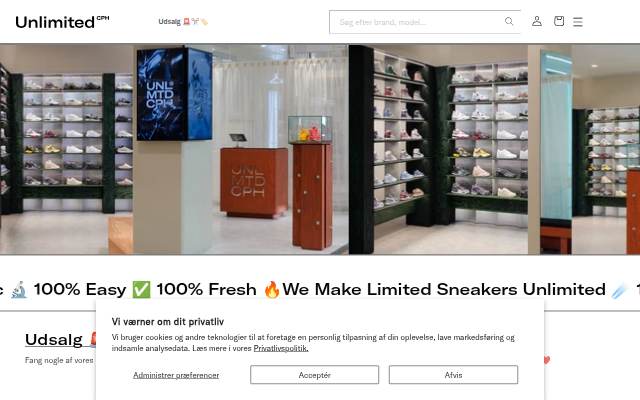 Unlimited CPH storefront