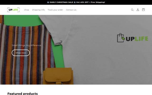 UpLifeshop™ storefront