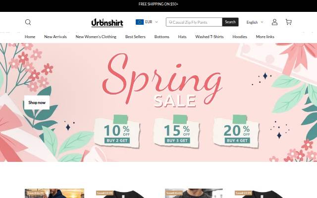 Urbnshirt storefront