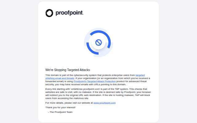 Proofpoint storefront