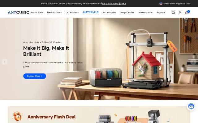 ANYCUBIC3D-US storefront