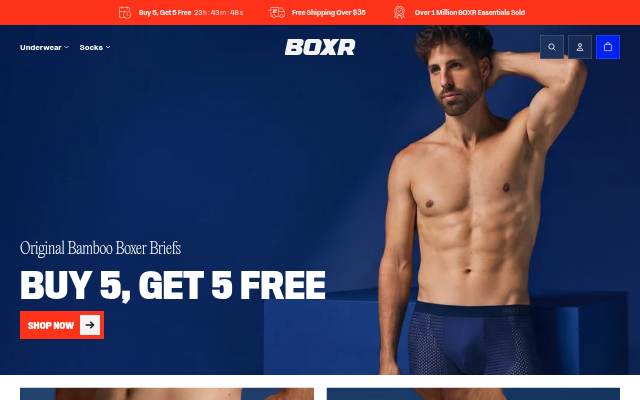 Startseite von BOXR