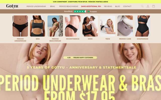 US - Gotyu Underwear storefront