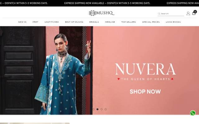 Mushq International storefront