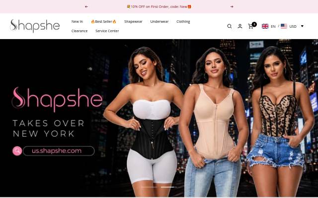 US.SHAPSHE.COM storefront