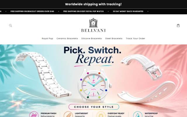 Bellvani storefront