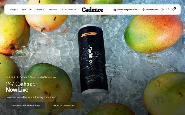 Startseite von Cadence UK
