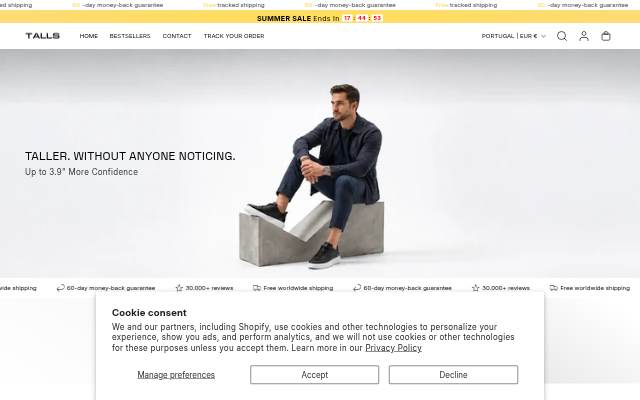 TALLS MENS storefront
